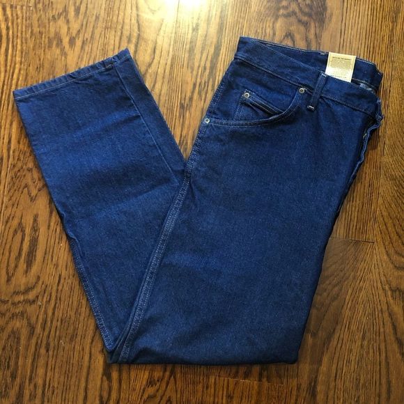 WRANGLER Men’s Relaxed Seat & Thigh Flex Fit Straight Leg Denim Jeans 40x29 NWT - Picture 9 of 9